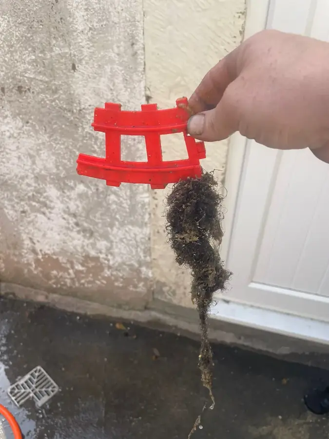 The foreign object recovered from the drain on Eliza Street, Burnley