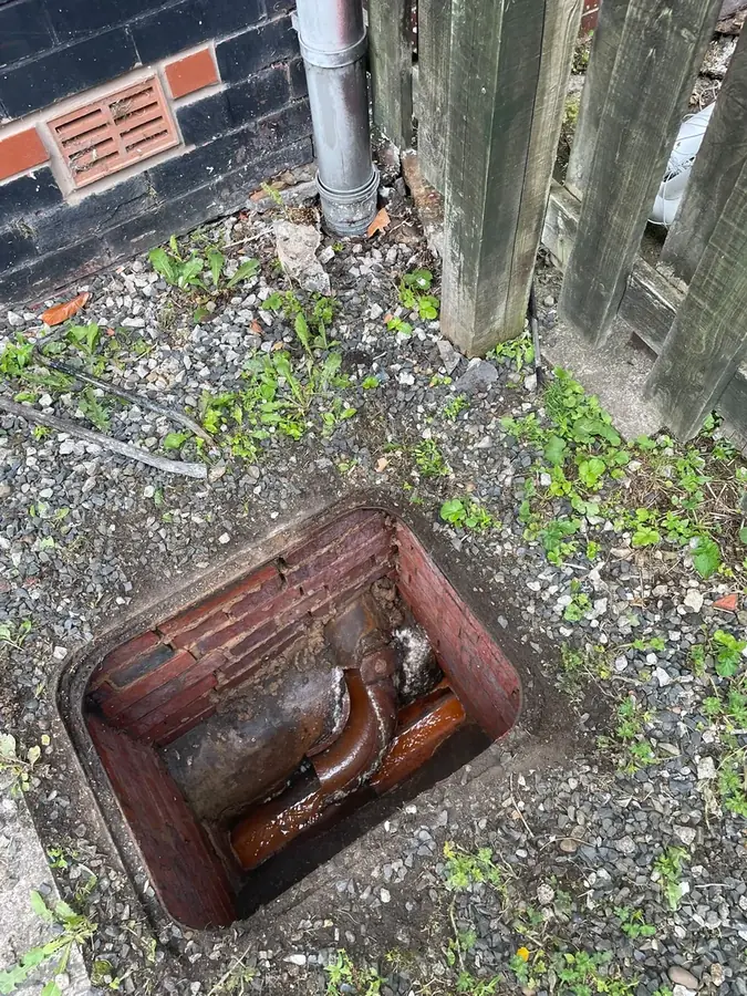The shared gully serving the properties on Garden Street, Padiham